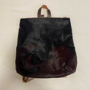Cow hair back pack